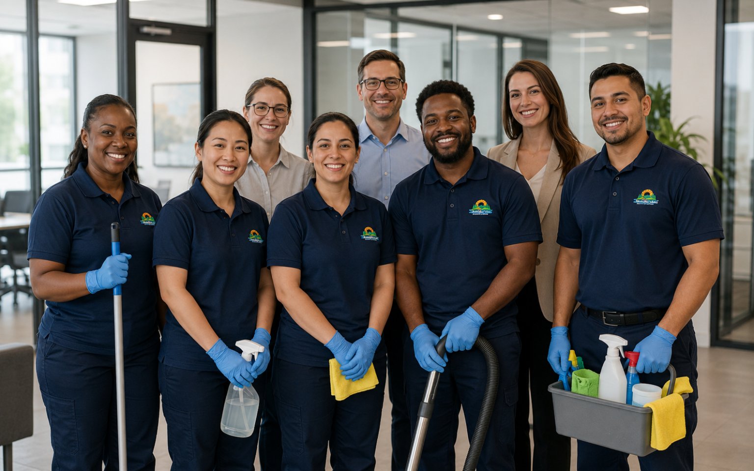 Genesis professional commercial cleaning team